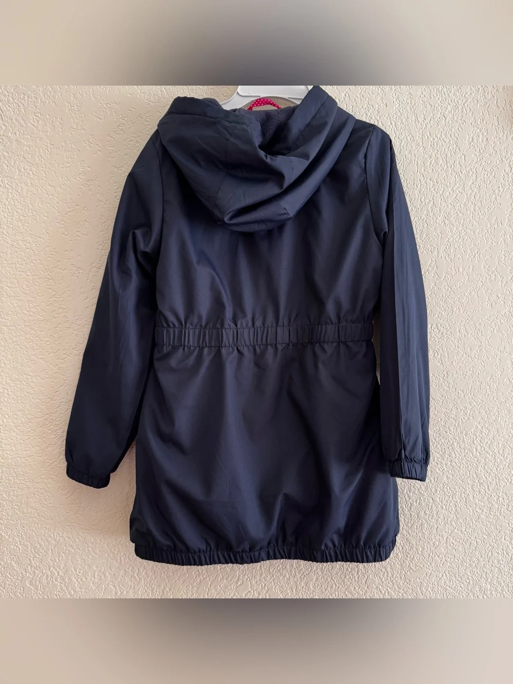 Gymboree Navy Hooded Jacket Windbreaker Raincoat School Uniform Outdoor Girls 8
